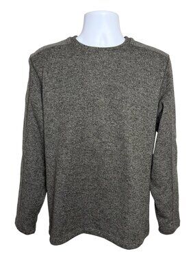 Arrow USA 1851 Mens M Heather Charcoal Gray Soft Knit Crewneck Pullover Sweater